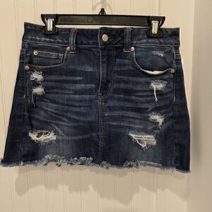 American Eagle Outfitters Blue Denim Skirt